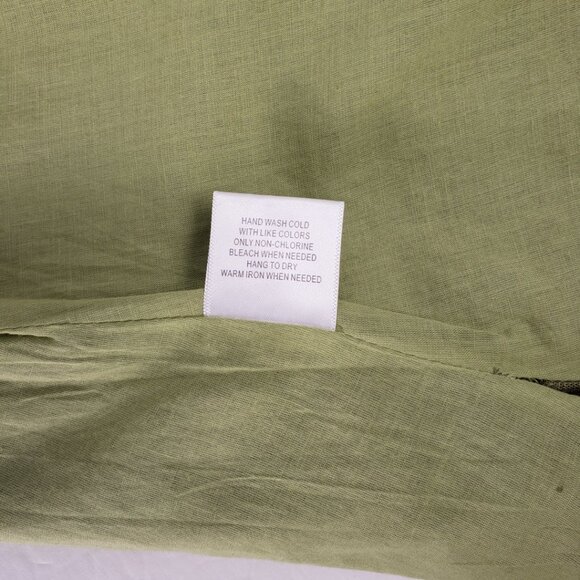 ModCloth XXS Dress Olive Green Linen Pockets Button Shirt Belt Tie Khaki NWT - Picture 9 of 15